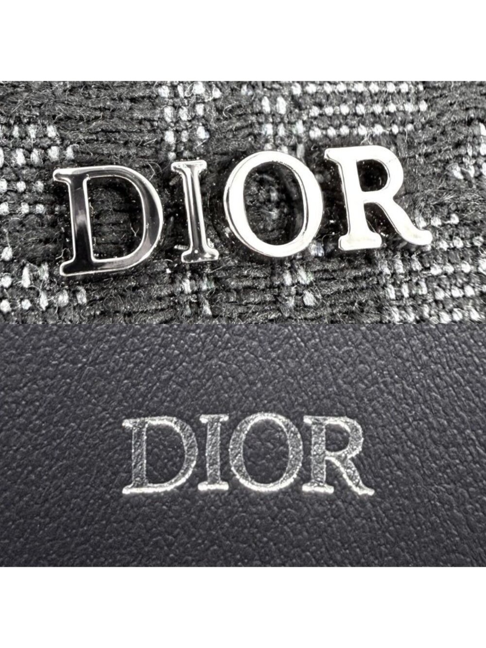 Dior Card Case Saddle Holder Oblique Calf Jacquard Black Gunmetal - Picture 5 of 5